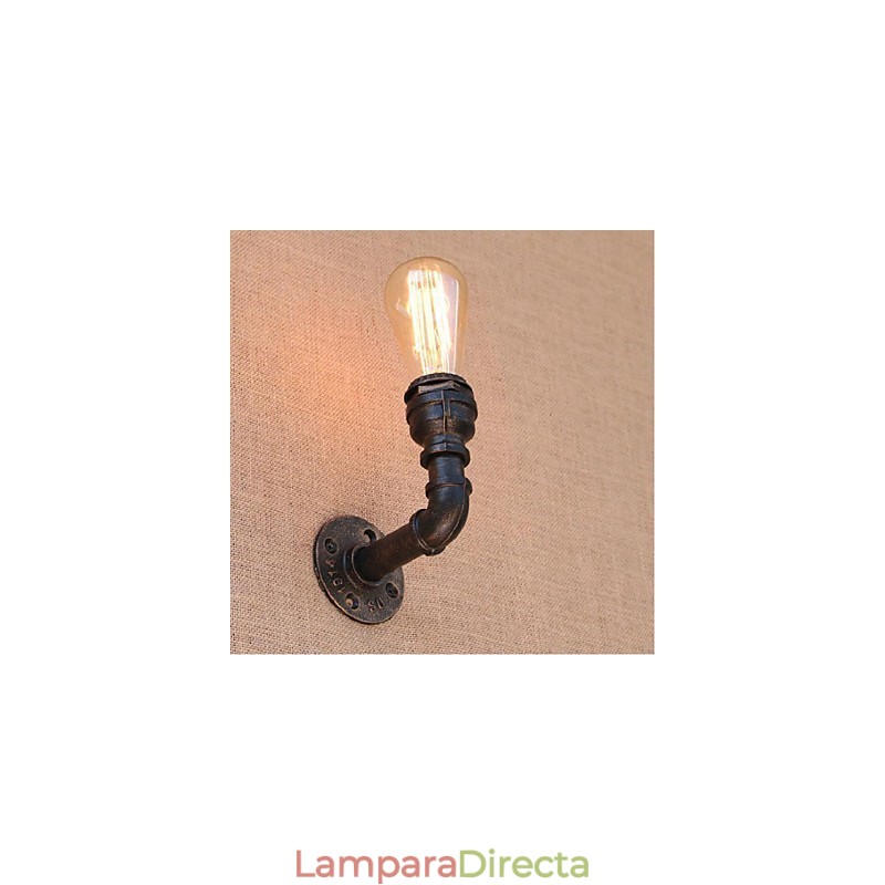 Lámpara de pared pequeña decorativa con pipa de agua sencilla y nostálgica