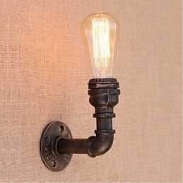 Lámpara de pared pequeña decorativa con pipa de agua sencilla y nostálgica