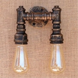 Lámpara de pared pequeña decorativa con pipa de agua sencilla y nostálgica