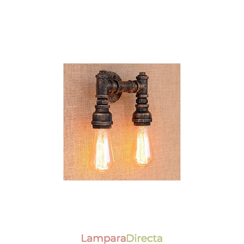 Lámpara de pared pequeña decorativa con pipa de agua sencilla y nostálgica