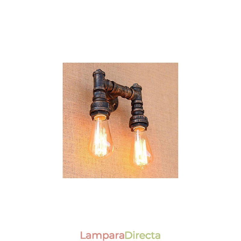 Lámpara de pared pequeña decorativa con pipa de agua sencilla y nostálgica