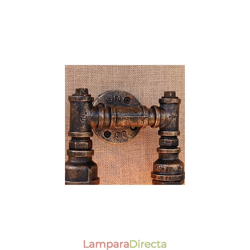 Lámpara de pared pequeña decorativa con pipa de agua sencilla y nostálgica
