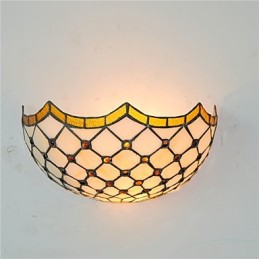 Lámparas de pared estilo retro campestre con pantalla de cristal para sala de estar, dormitorio, restaurante, cafetería, bar, apliques de pared