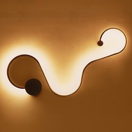 Lámparas de pared modernas de metal creativas para sala de estar, pasillo, dormitorio, habitaciones de hotel, iluminación decorativa de noche