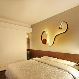 Lámparas de pared modernas de metal creativas para sala de estar, pasillo, dormitorio, habitaciones de hotel, iluminación decorativa de noche