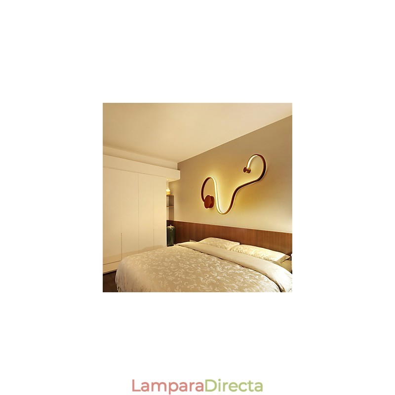 Lámparas de pared modernas de metal creativas para sala de estar, pasillo, dormitorio, habitaciones de hotel, iluminación decorativa de noche