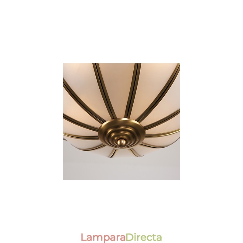 Lámpara de techo de cobre con diseño decorativo contemporáneo moderno