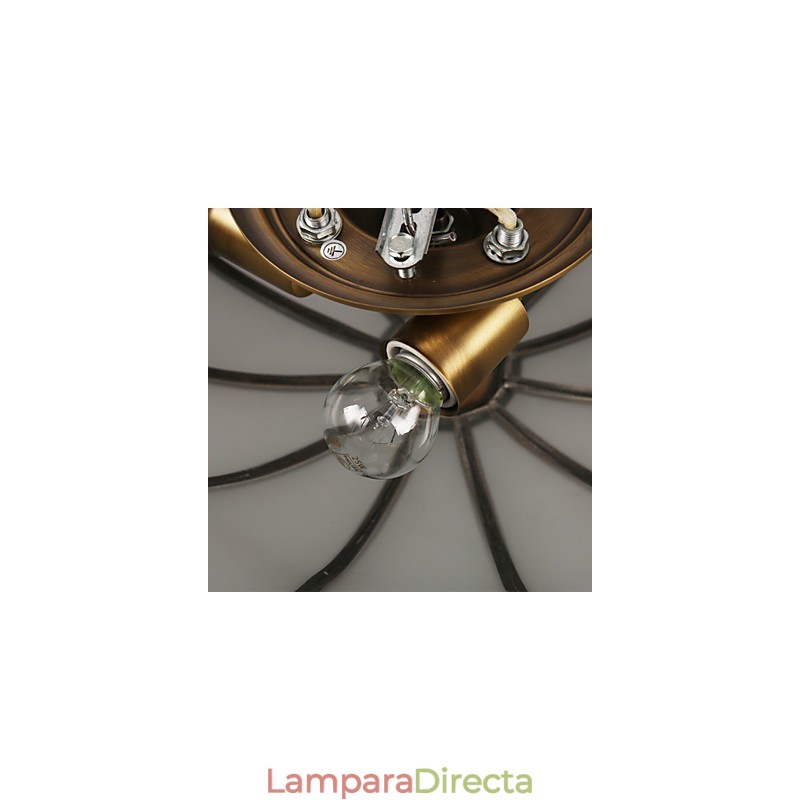 Lámpara de techo de cobre con diseño decorativo contemporáneo moderno