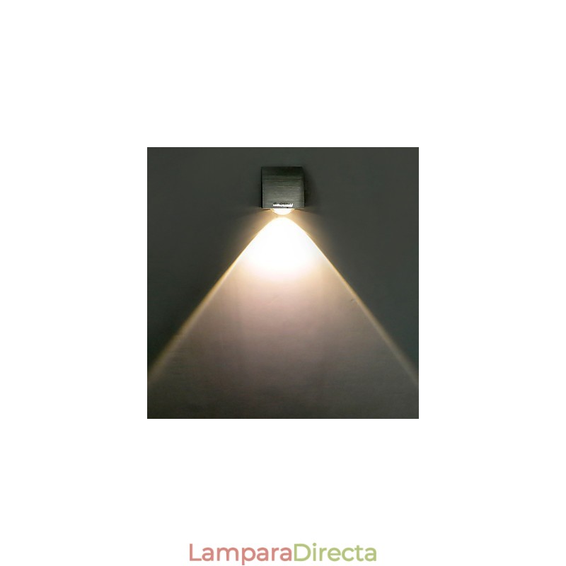 Característica de pintura contemporánea moderna para luces de pared con bombillas de estilo miniV