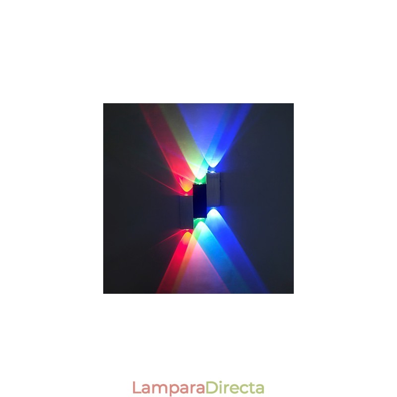 Lámpara de pared empotrada con luz ambiental de estilo mini, con pintura contemporánea moderna