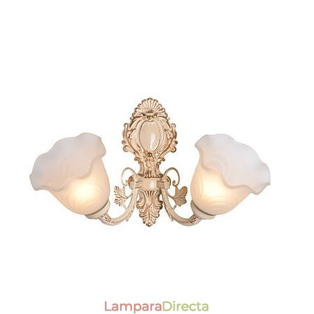 Apliques de pared con iluminación ascendente de estilo mini con pintura campestre Apliques de pared con iluminación ascendente de estilo mini con pintura campestre