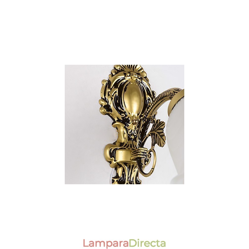 Apliques de pared con iluminación ascendente de estilo mini con pintura campestre