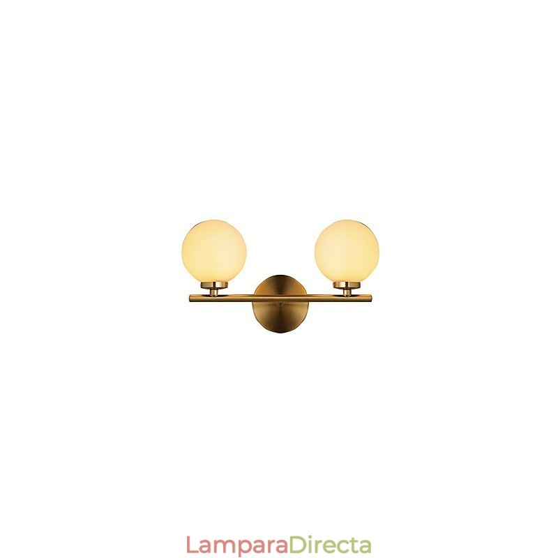 Lámpara de pared moderna contemporánea de bronce con función de mini apliques de pared de estilo uplight.