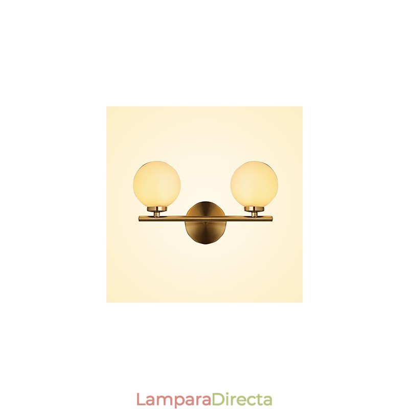 Lámpara de pared moderna contemporánea de bronce con función de mini apliques de pared de estilo uplight.