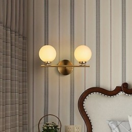 Lámpara de pared moderna contemporánea de bronce con función de mini apliques de pared de estilo uplight.