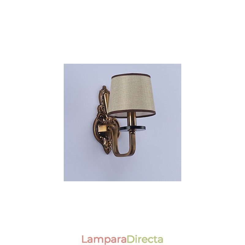 Apliques de pared con luz descendente, tradicionales, clásicos, galvanizados, con protección ocular