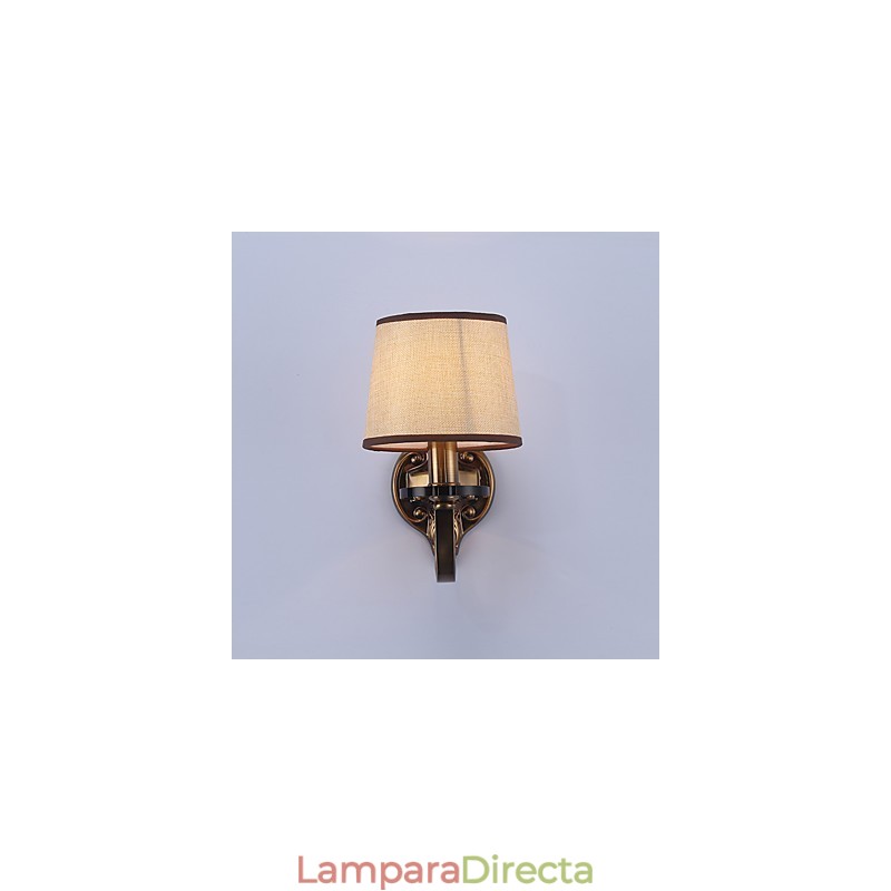 Apliques de pared con luz descendente, tradicionales, clásicos, galvanizados, con protección ocular