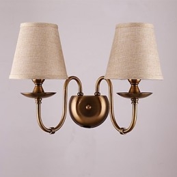 Apliques de pared con luz descendente, tradicionales, clásicos, galvanizados, con protección ocular.