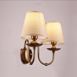 Apliques de pared con luz descendente, tradicionales, clásicos, galvanizados, con protección ocular.