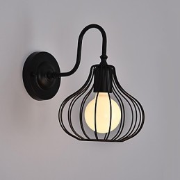 Aplique de pared con luz ambiental de estilo mini, con pintura rústica clásica MaxTraditional.