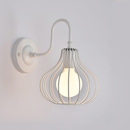 Aplique de pared con luz ambiental de estilo mini, con pintura rústica clásica MaxTraditional.