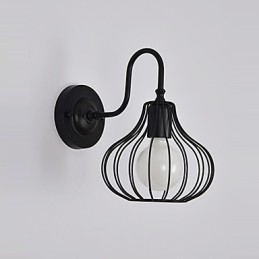 Aplique de pared con luz ambiental de estilo mini, con pintura rústica clásica MaxTraditional.