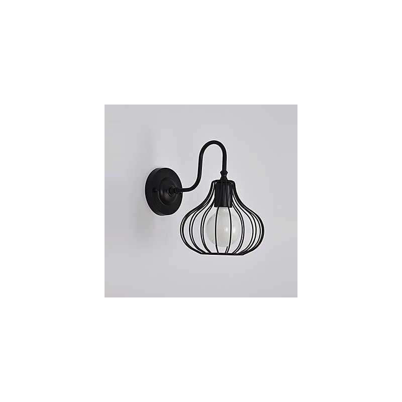 Aplique de pared con luz ambiental de estilo mini, con pintura rústica clásica MaxTraditional.