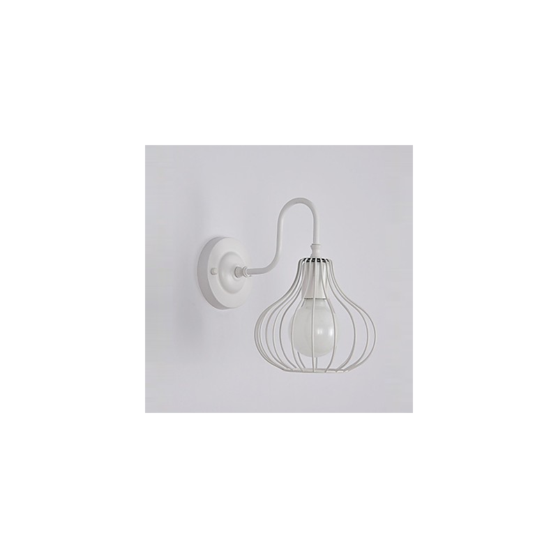 Aplique de pared con luz ambiental de estilo mini, con pintura rústica clásica MaxTraditional.