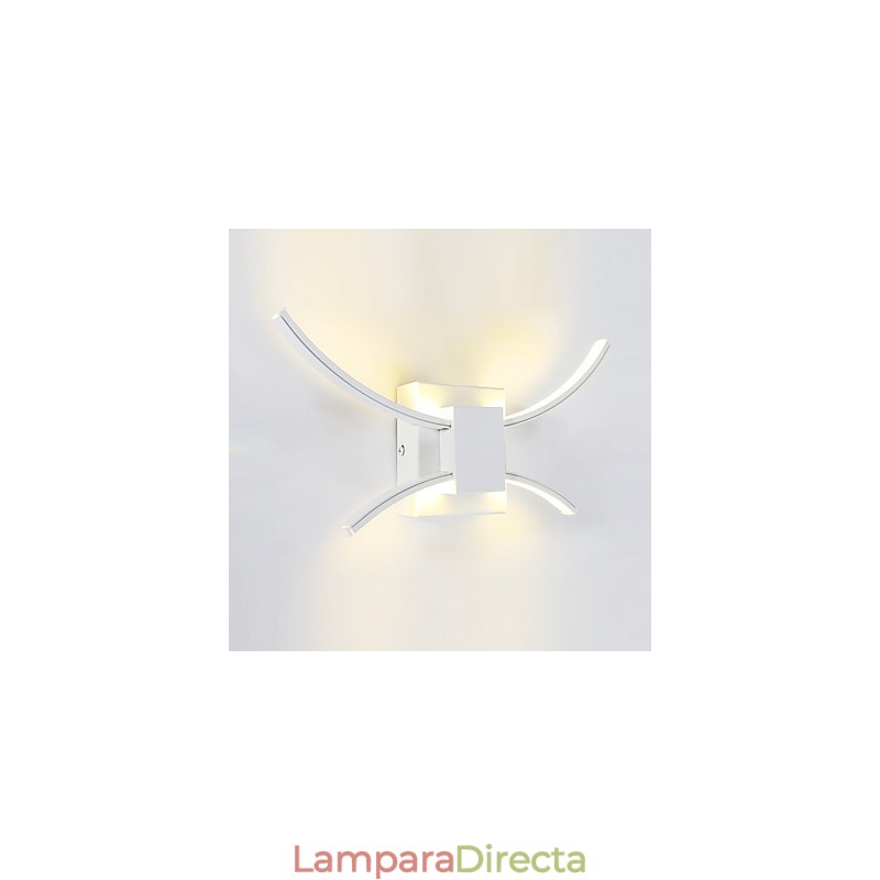 Apliques de pared con iluminación ascendente, modernos y contemporáneos, con función anodizada integrada para protección ocular.