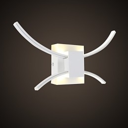 Apliques de pared con iluminación ascendente, modernos y contemporáneos, con función anodizada integrada para protección ocular.