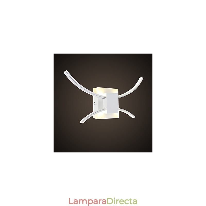 Apliques de pared con iluminación ascendente, modernos y contemporáneos, con función anodizada integrada para protección ocular.