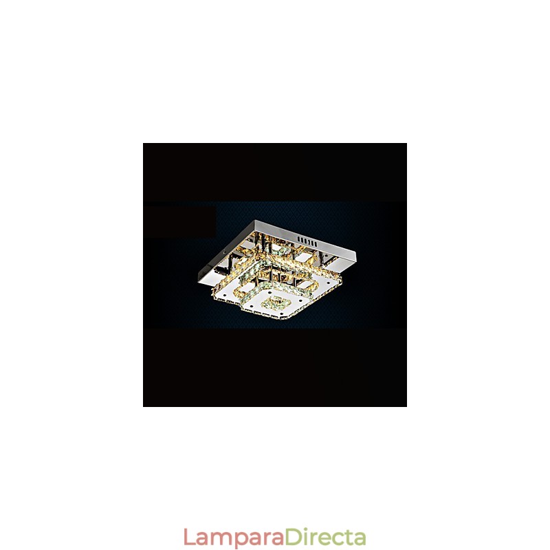 Lámparas de techo de cristal empotradas transparentes o ámbar K9 para interiores CE