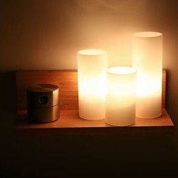 Apliques de madera 3 luces estilo campestre