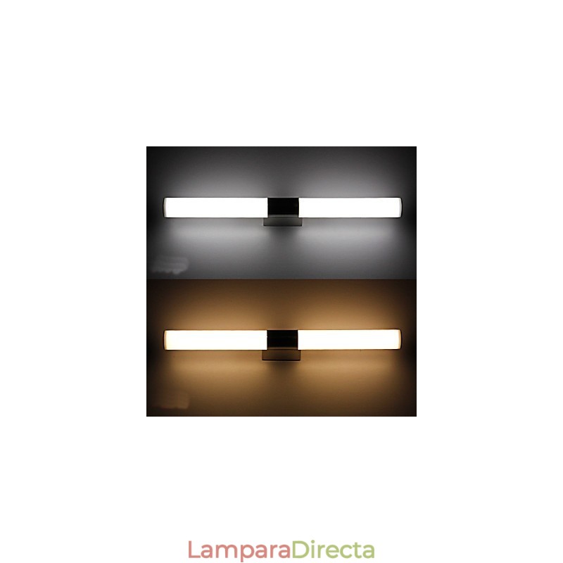 Lámpara de espejo de alta calidad, luces de baño, 85-265 V, luces de pared de acero inoxidable y acrílico, iluminación de maquillaje