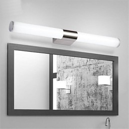 Lámpara de espejo de alta calidad, luces de baño, 85-265 V, luces de pared de acero inoxidable y acrílico, iluminación de maquillaje
