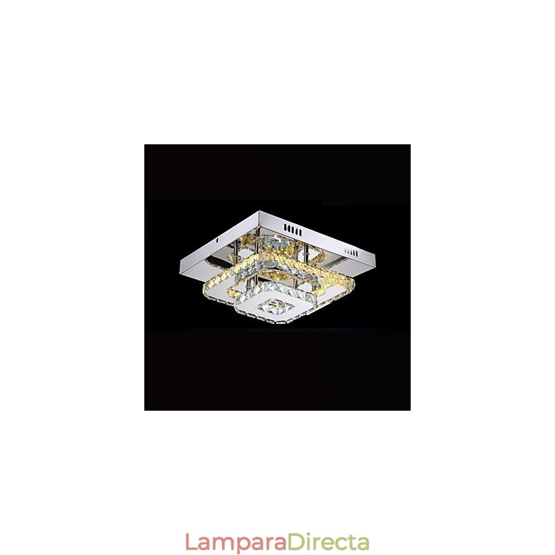 Lámparas de techo de cristal empotradas transparentes o ámbar K9 para interiores CE