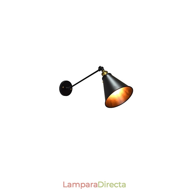Lámpara de pared de hierro de una sola pared con pintura Buzz, lámpara de sable de luz negra tonta en la pared