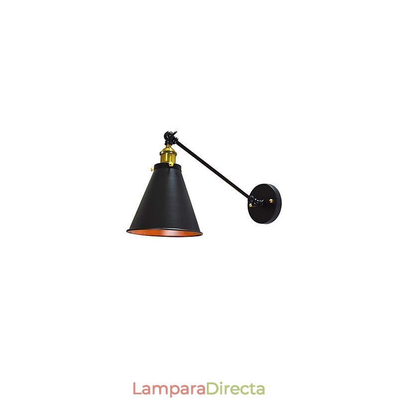 Lámpara de pared de hierro de una sola pared con pintura Buzz, lámpara de sable de luz negra tonta en la pared
