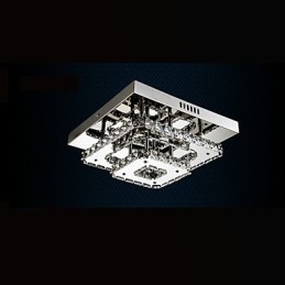 Lámparas de techo de cristal empotradas transparentes o ámbar K9 para interiores CE