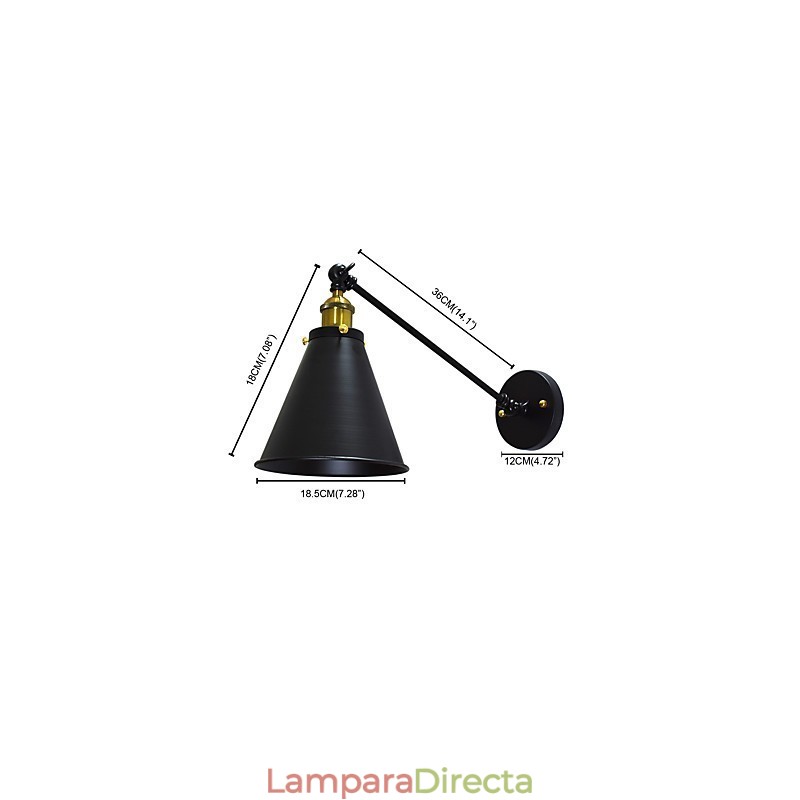 Lámpara de pared de hierro de una sola pared con pintura Buzz, lámpara de sable de luz negra tonta en la pared