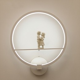 Apliques de pared con luz ambiental moderna y contemporánea integrada para estilo mini.