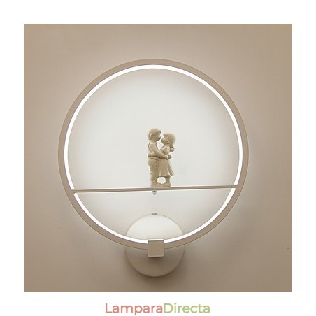 Apliques de pared con luz ambiental moderna y contemporánea integrada para estilo mini. Apliques de pared con luz ambiental moderna y contemporánea integrada para estilo mini.