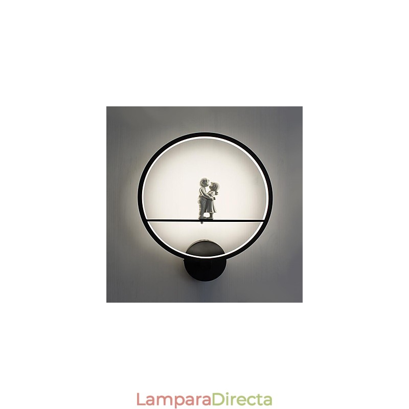 Apliques de pared con luz ambiental moderna y contemporánea integrada para estilo mini.