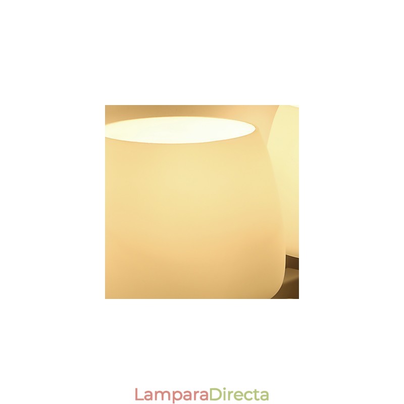 Apliques de pared con luz ambiental y protección ocular con pintura contemporánea moderna