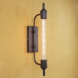 Aplique de pared con luz ambiental estilo mini con pintura retro campestre