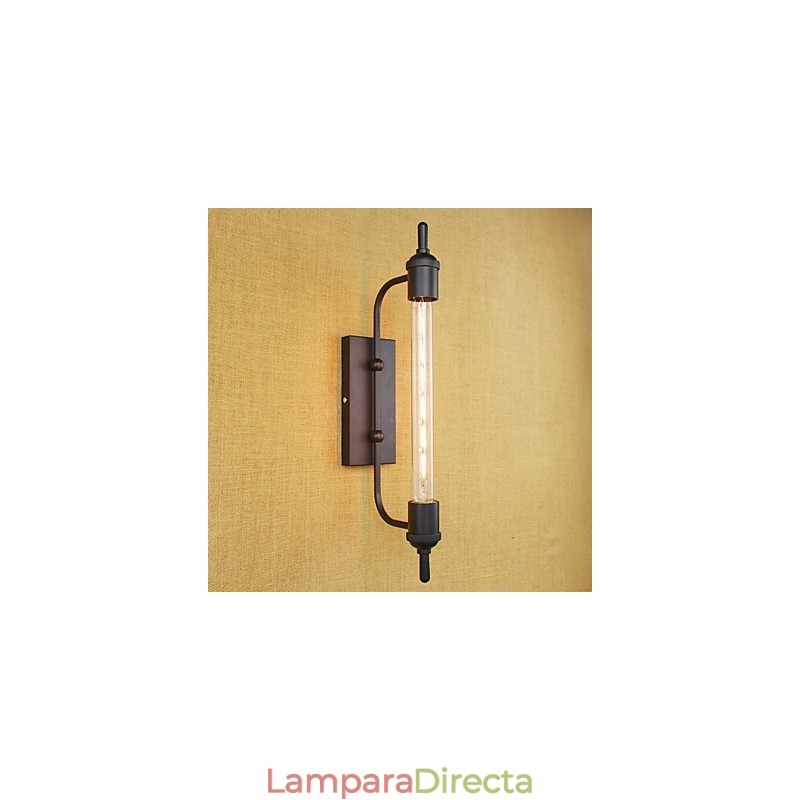 Aplique de pared con luz ambiental estilo mini con pintura retro campestre