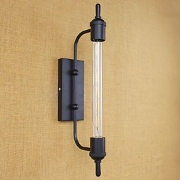 Aplique de pared con luz ambiental estilo mini con pintura retro campestre