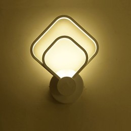 Lámpara de pared con función de pintura contemporánea moderna integrada para luz ambiental.