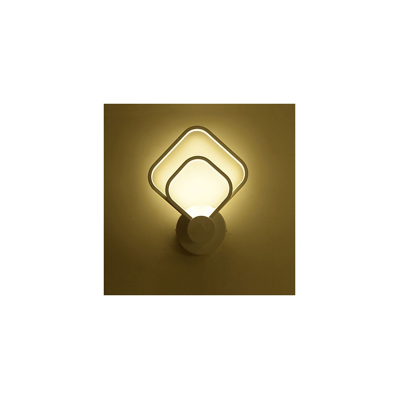 Lámpara de pared con función de pintura contemporánea moderna integrada para luz ambiental.