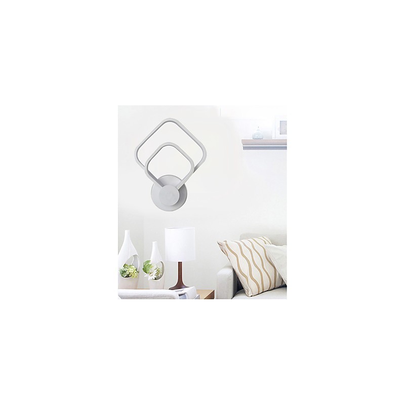 Lámpara de pared con función de pintura contemporánea moderna integrada para luz ambiental.
